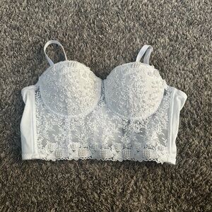 Windsor White Lace Bustier